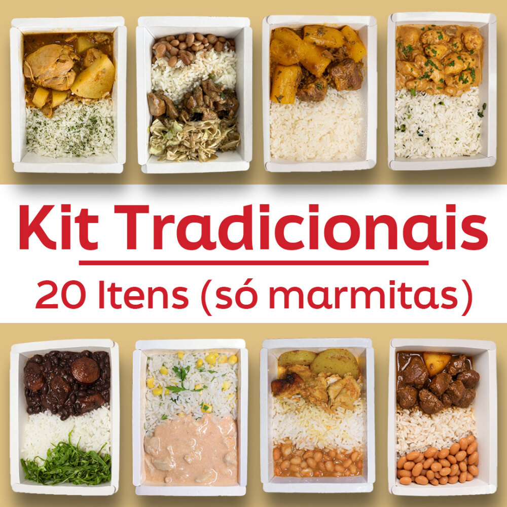 KIT TRADICIONAIS SÓ/REFEIÇÕES - 20 ITENS