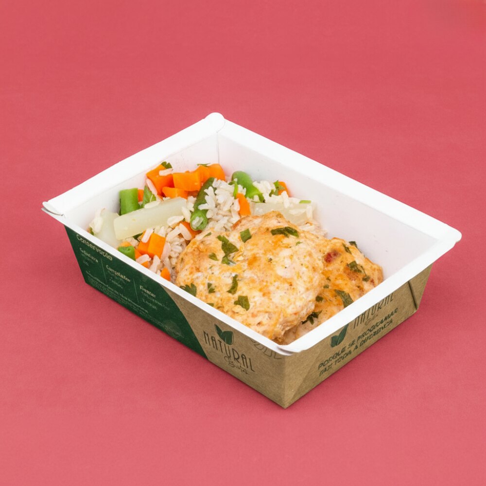 Refeição Low Carb - Opção 6 - FRANGO EM CUBOS COM PIMENTÃO E LEGUMES