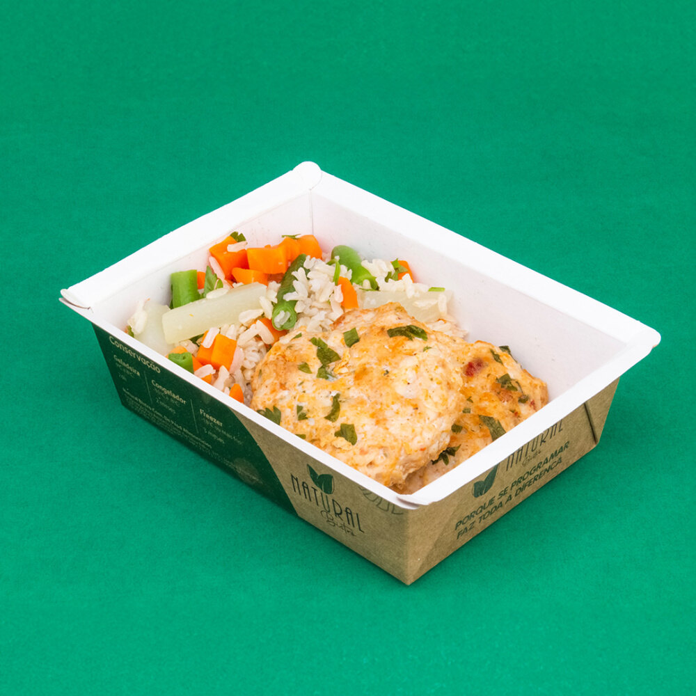Refeição Low Carb - Opção 9 - FRANGO CREMOSO DE MILHO E LEGUMES