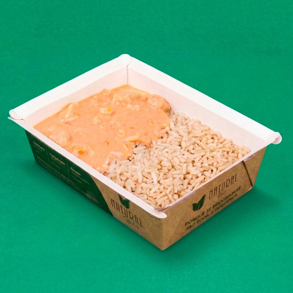 Refeição Padrão - Opção 10 - ARROZ INTEGRAL TEMPERADO E STROGONOFF DE FRANGO
