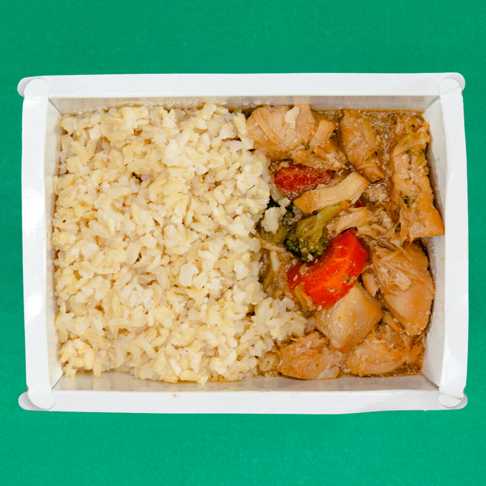 Refeição Padrão - Opção 5 - ARROZ INTEGRAL E FRANGO XADREZ