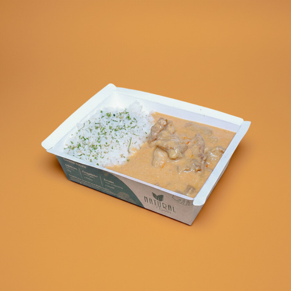 Refeição Tradicionais - Opção 1 - Arroz branco, strogonoff de carne
