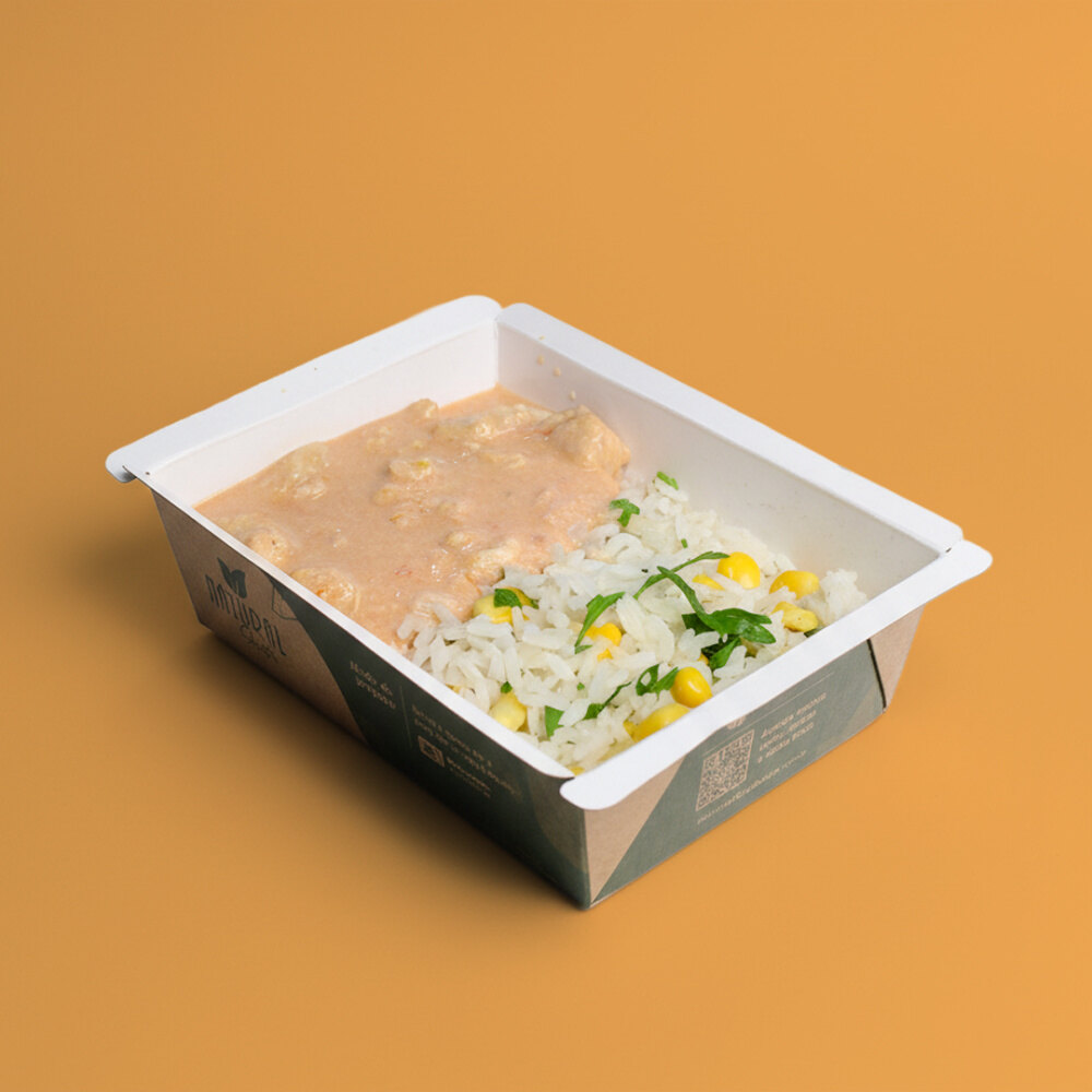 Refeição Tradicionais - Opção 8 - Arroz branco e strogonoff de frango